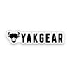 YakGear Black Yakhead Yakgear Decal - 5In X 1In Decals