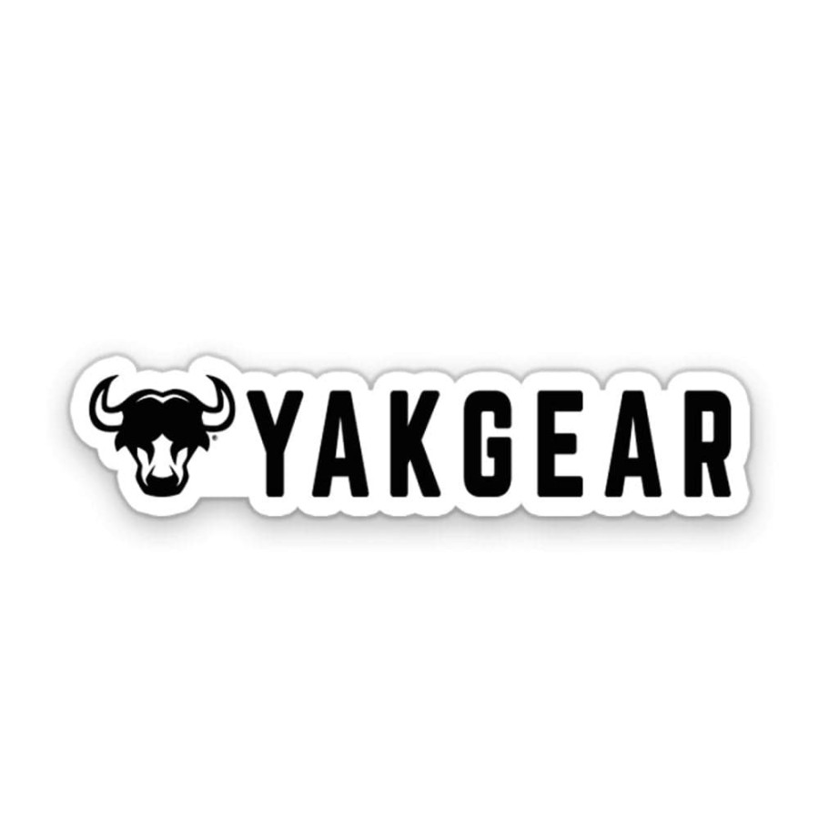 YakGear Black Yakhead Yakgear Decal - 5In X 1In Decals