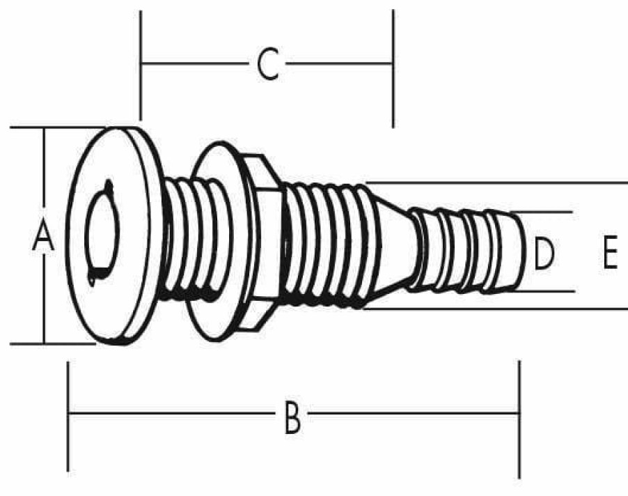 T-H Marine Brite Plate Chrome Plated Fittings Plumbing & Drains