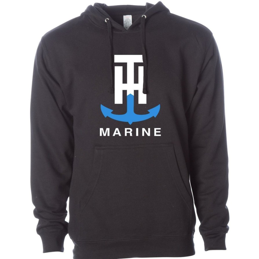 T-H Marine Black Logo Hoodie Hoodies