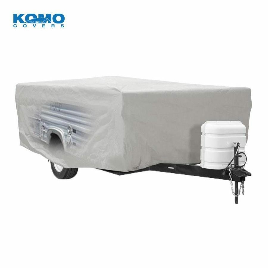 Komo Covers Pop Up Tent Trailer Camper Cover 16-18', Heavy Duty (300D) Rv Essentials