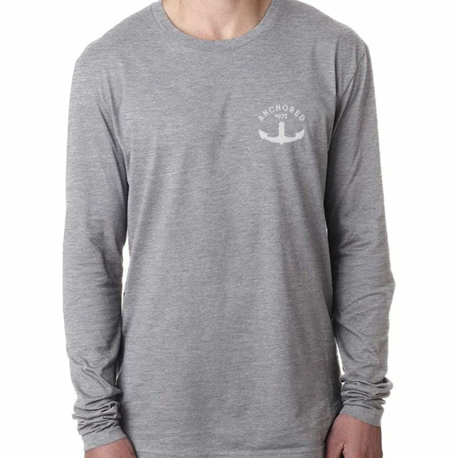 T-H Marine Gray T-H Anchored Long Sleeve Shirt Tees