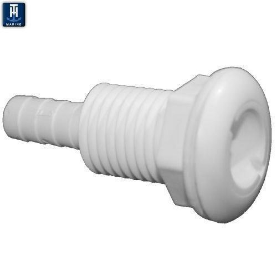 T-H Marine 1/2 Inch Straight Thru-Hull Fittings Plumbing & Drains