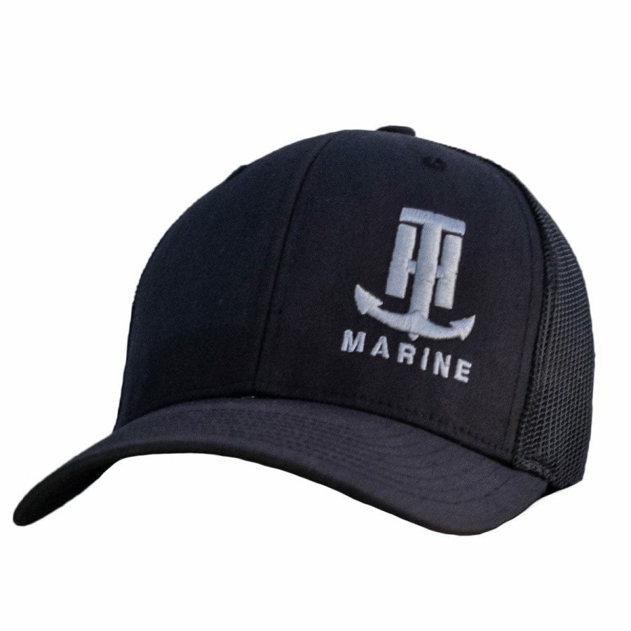 T-H Marine Silver Side Logo Snapback Hat Hats