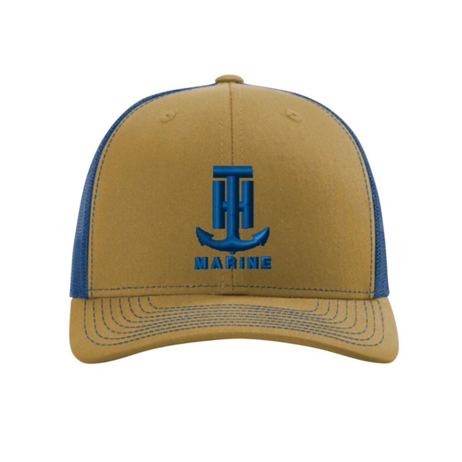 T-H Marine Yellow And Blue Logo Snapback Hat Hats