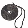 T-H Marine Black 3/8" X 25' Premium Double Braid Dock Line Boating Essentials