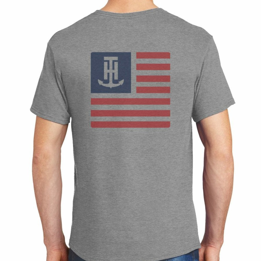 T-H Marine Gray T-H Marine Flag T-Shirt Tees