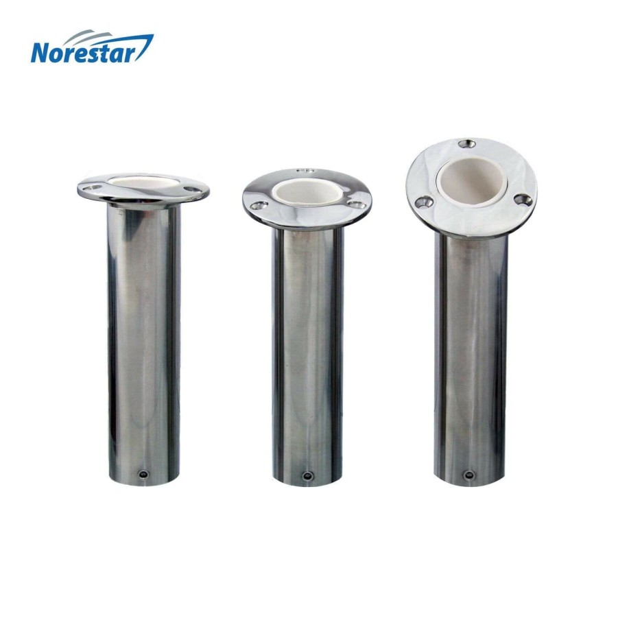 Norestar Flush Mounted Stainless Steel Fishing Rod Holder Organization