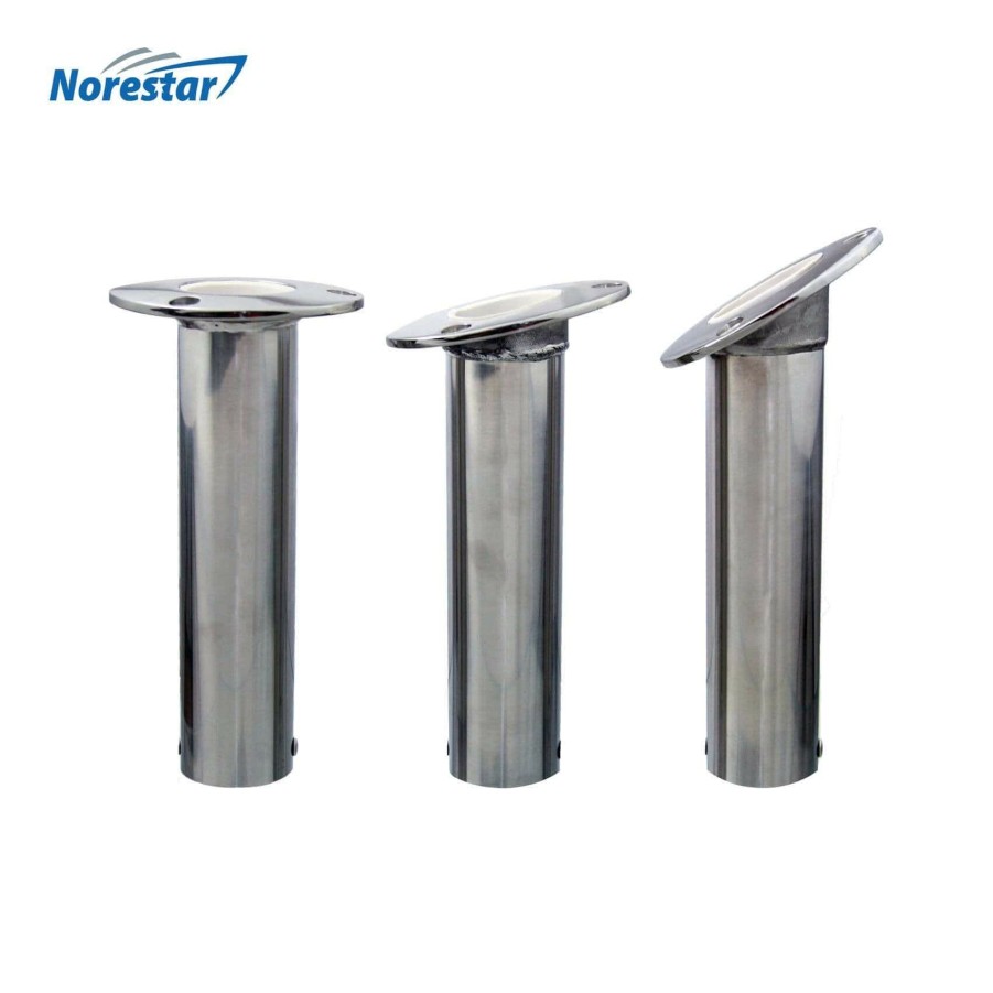 Norestar Flush Mounted Stainless Steel Fishing Rod Holder Organization