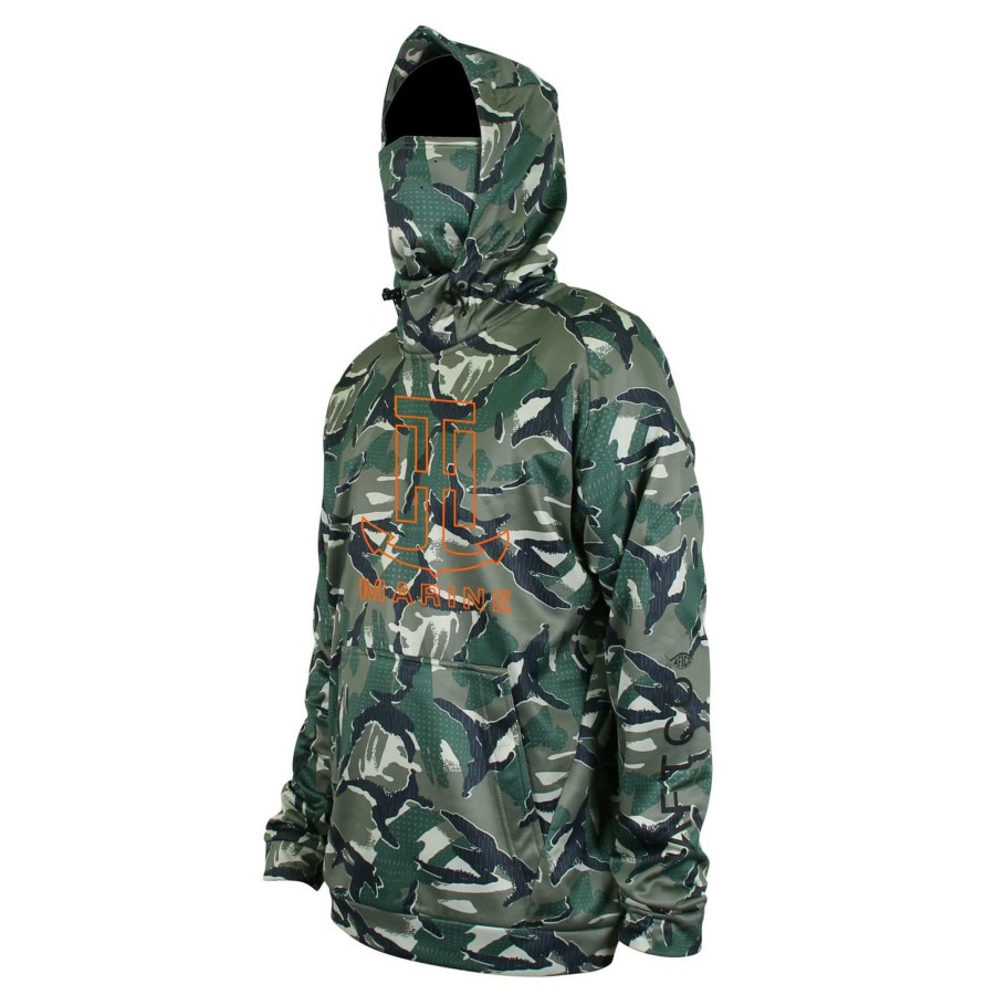 T-H Marine Camo Aftco Reaper Technical Fleece Hoodie Hoodies