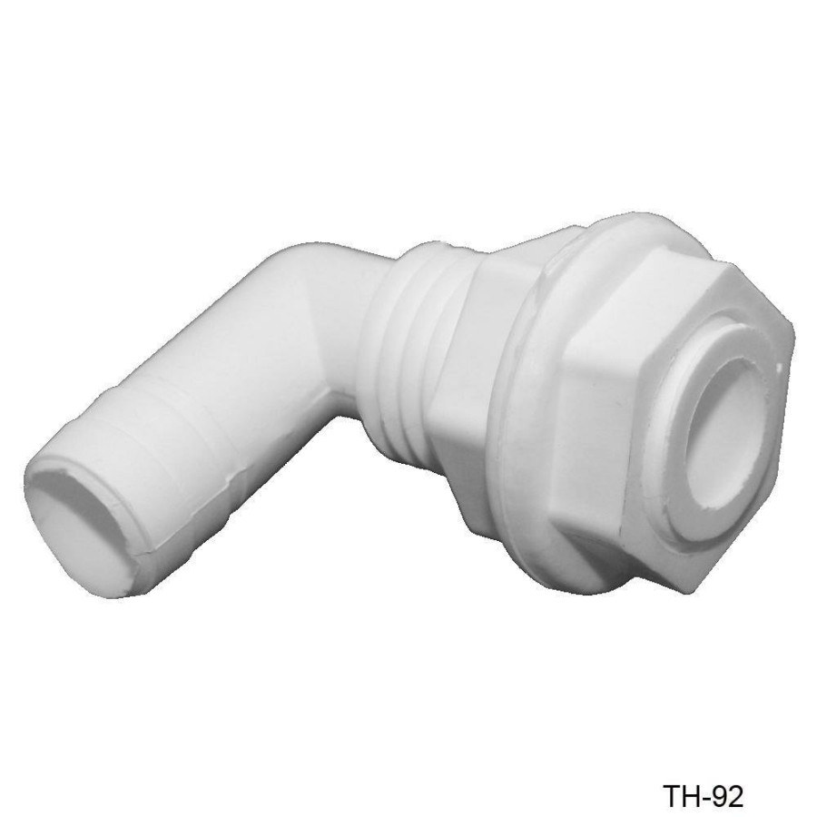 T-H Marine 3/4 Inch 90 Degree Thru-Hull Fittings Plumbing & Drains