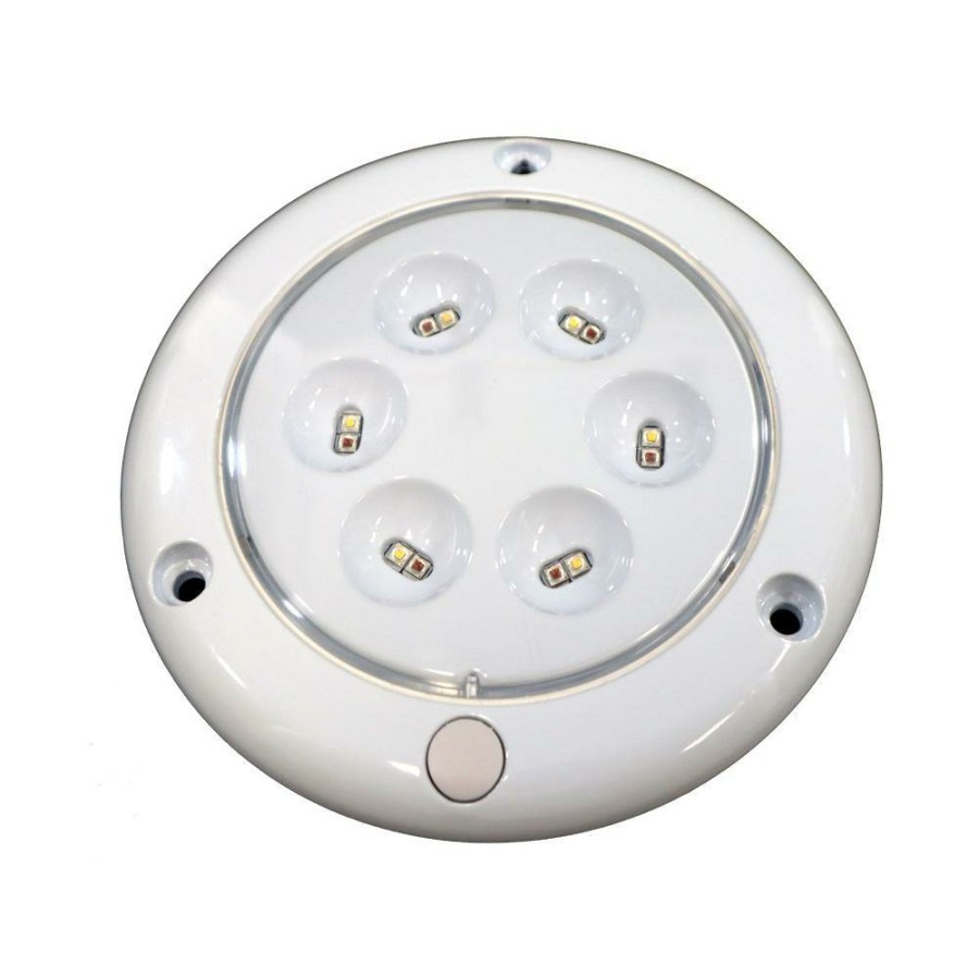 T-H Marine Led Low Profile Aluminum Housing Round Dome Led Lighting