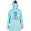 T-H Marine T-H Marine Logo Yurei Airomesh® Hooded Ls Performance Shirt Hoodies