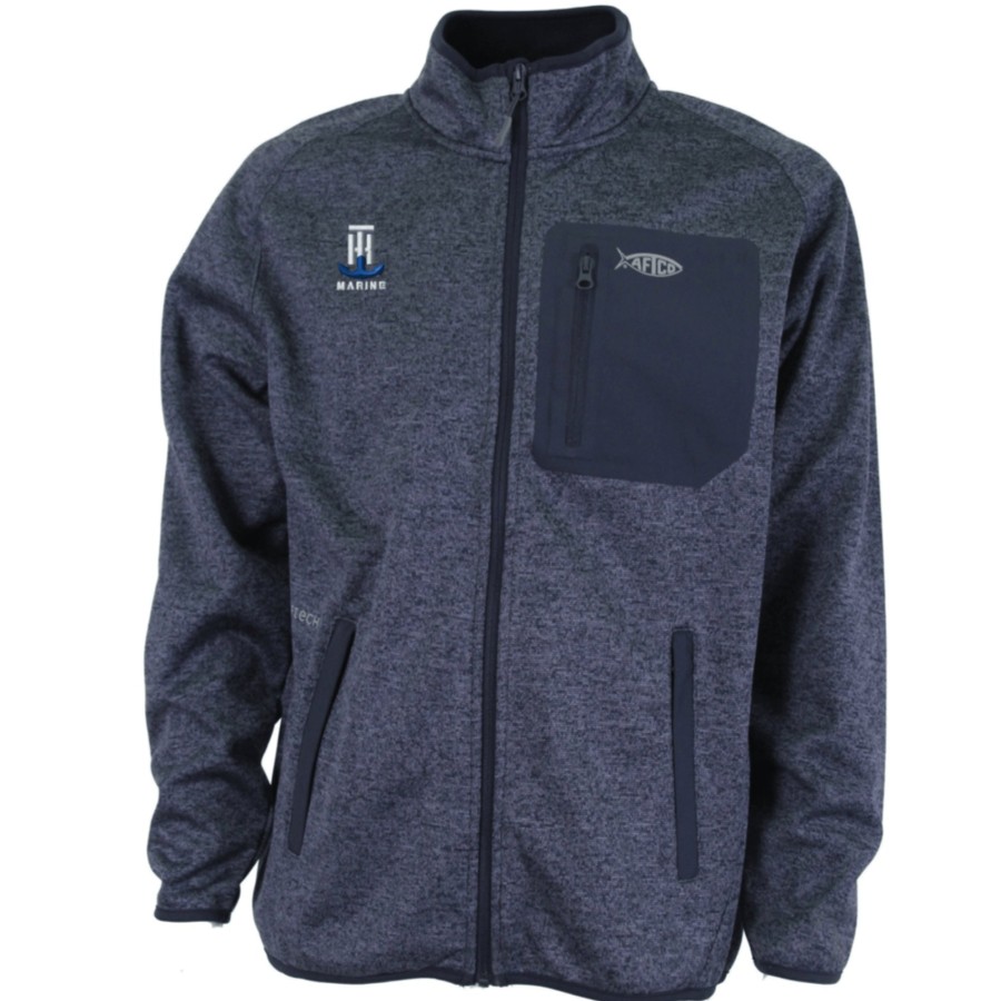 T-H Marine Aftco Horizon Weatherproof Fleece-Navy Hoodies