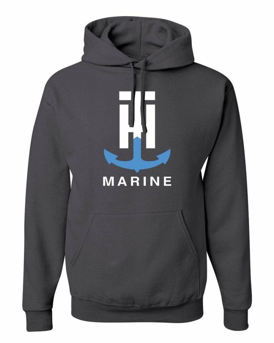 T-H Marine Charcoal Logo Hoodie Hoodies