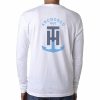 T-H Marine White T-H Anchored Long Sleeve Shirt Tees