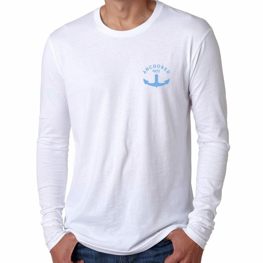 T-H Marine White T-H Anchored Long Sleeve Shirt Tees