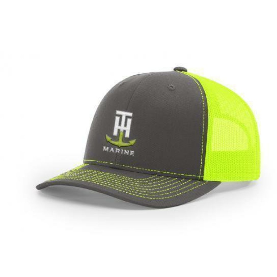 T-H Marine Neon Yellow Logo Snapback Hat Hats