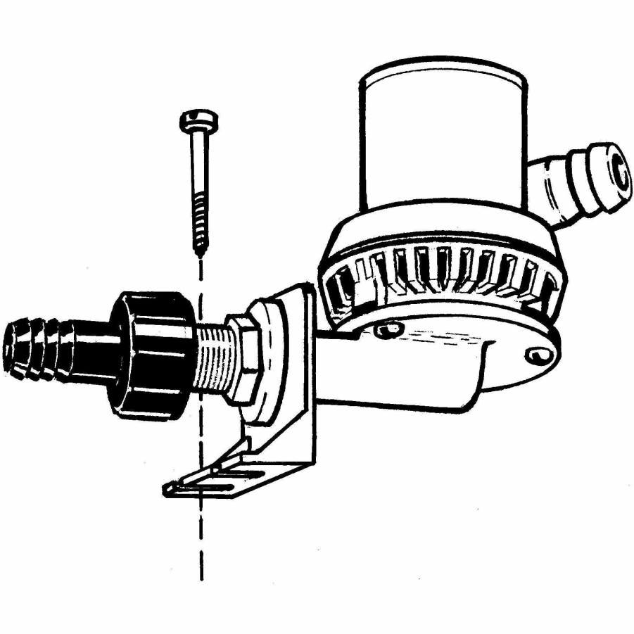 T-H Marine Aerator Pump Bracket Plumbing & Drains